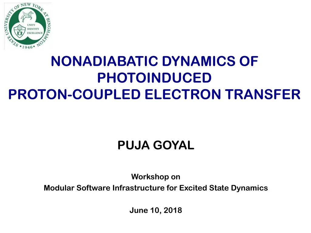 nonadiabatic dynamics of photoinduced proton coupled electron transfer