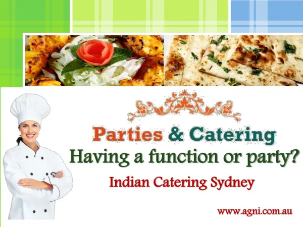 Parties and Catering: Indian Catering Sydney
