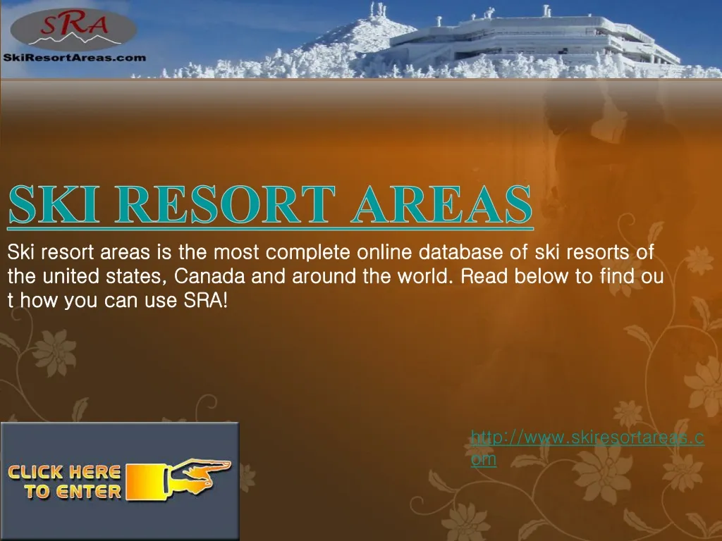 ski resort areas