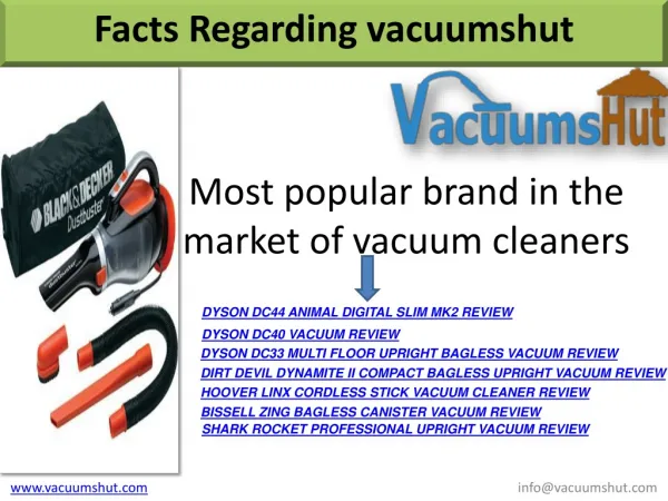 Compare Top Vacuum Cleaners