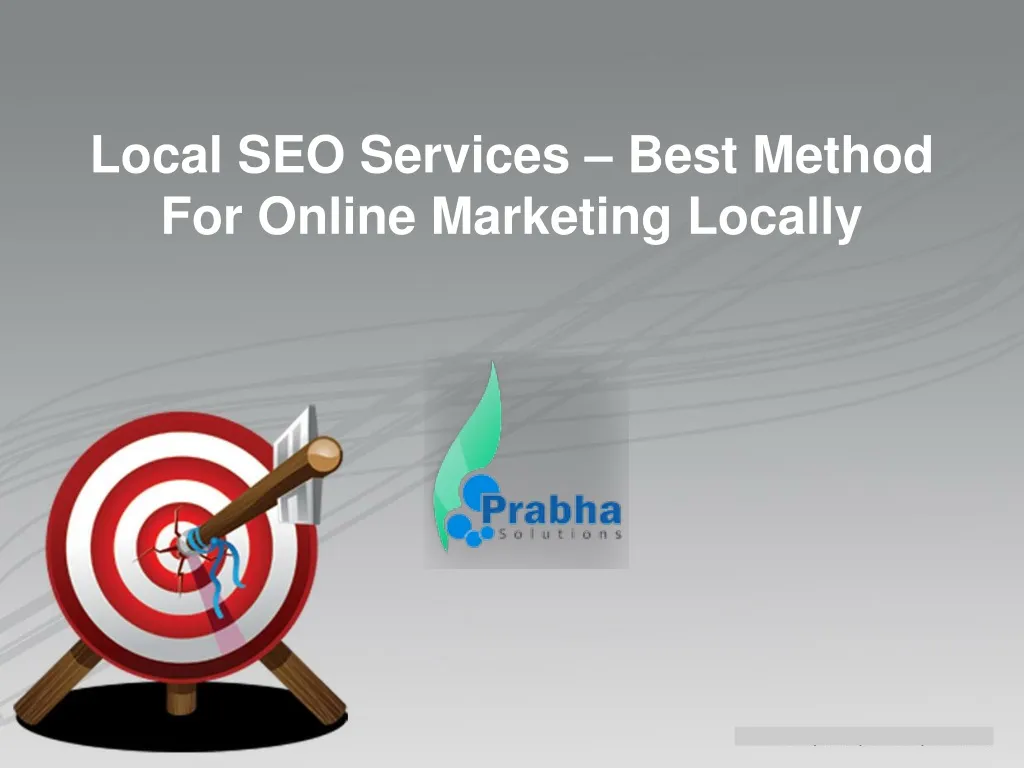 local seo services best method for online marketing locally