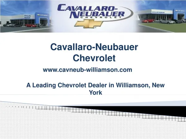 Chevrolet Dealer in Williamson, New York