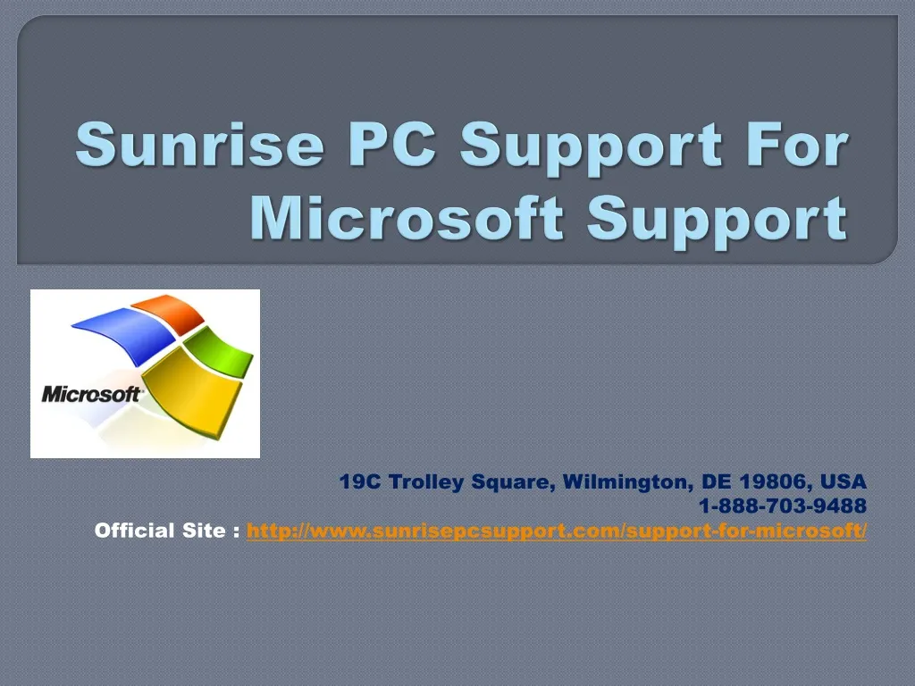 sunrise pc support for microsoft support