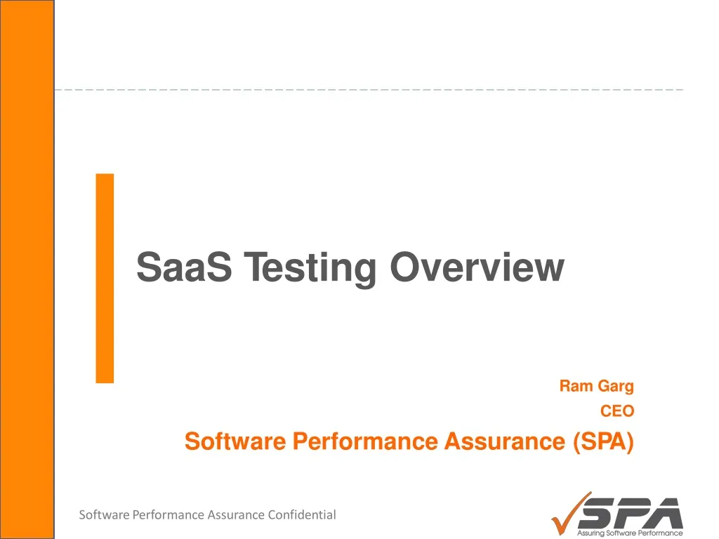saas t esting overview