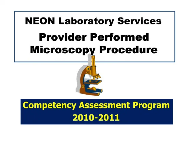 NEON Laboratory Services Provider Performed Microscopy Procedure
