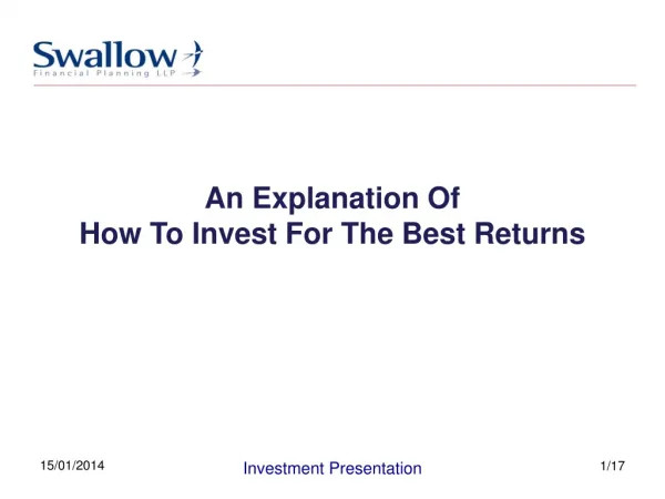 Investment Presentation Jan 2014