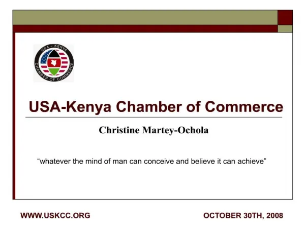 usa-kenya chamber of commerce