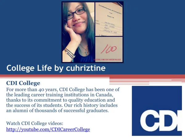 Life at CDI College on Instagram by cuhriztine in Winnipeg