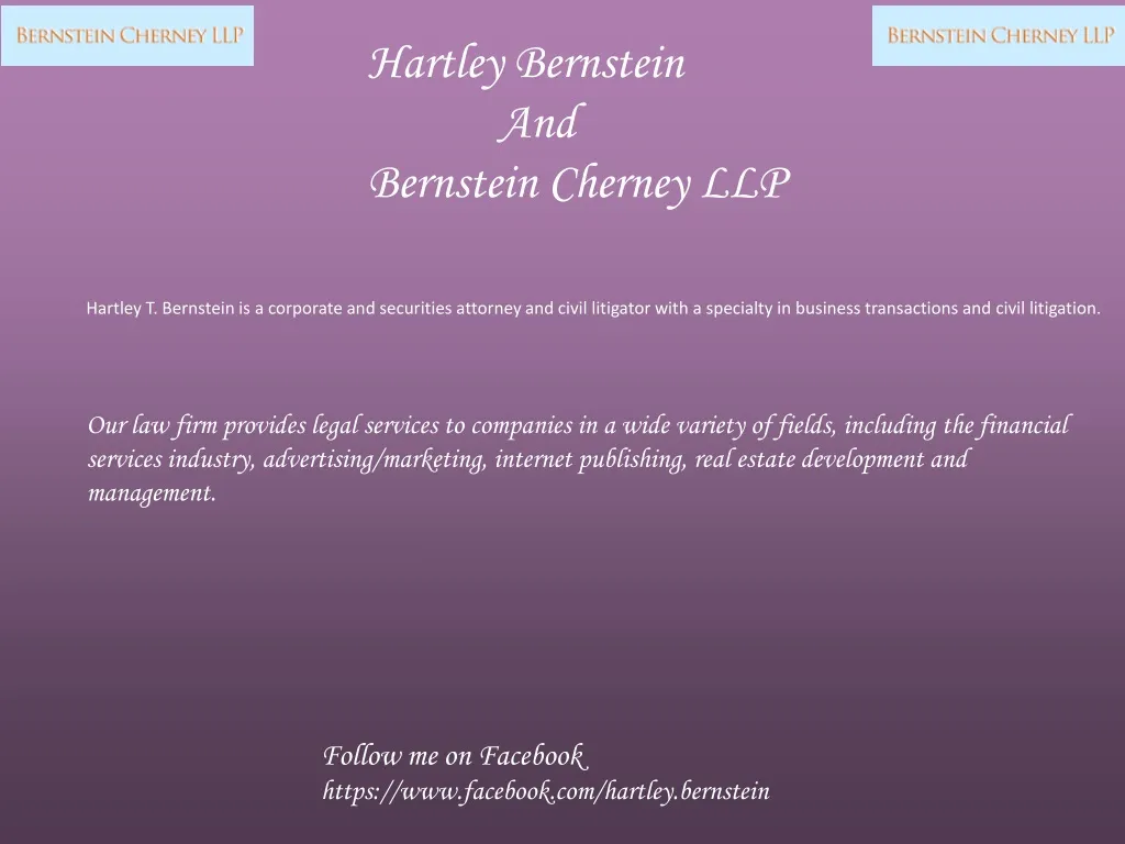 hartley bernstein and bernstein cherney llp