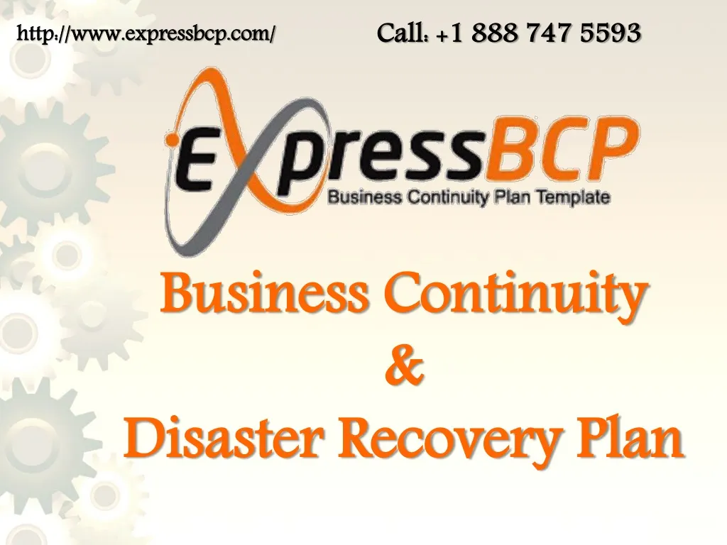 business continuity disaster recovery plan