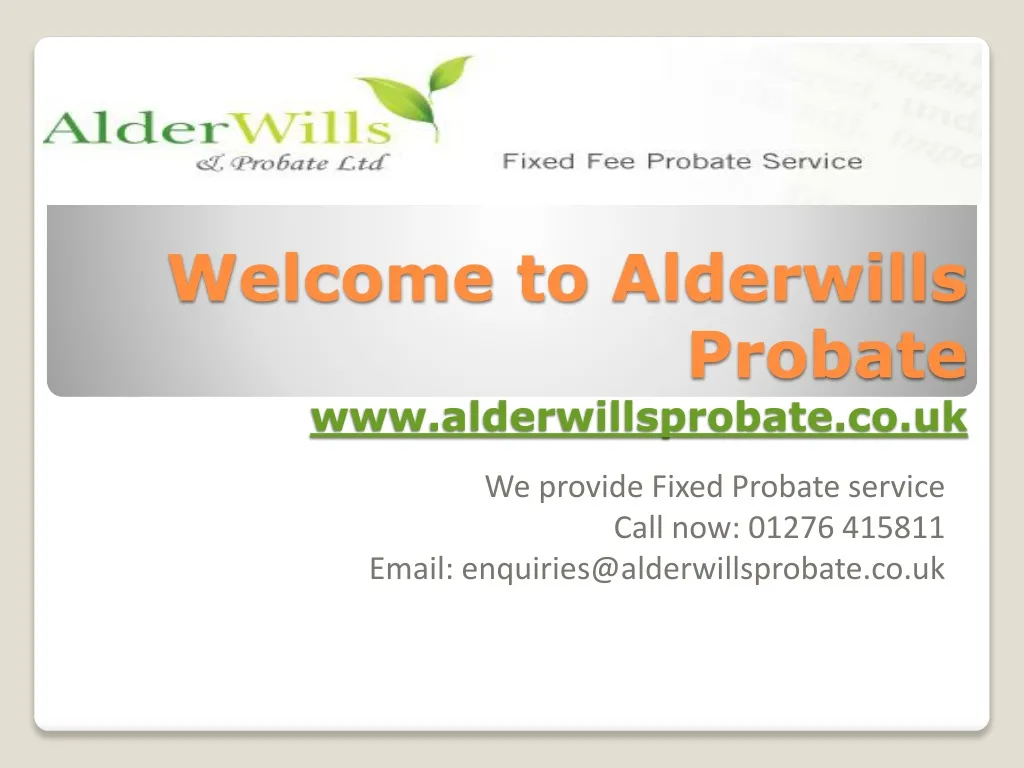 welcome to alderwills probate www alderwillsprobate co uk