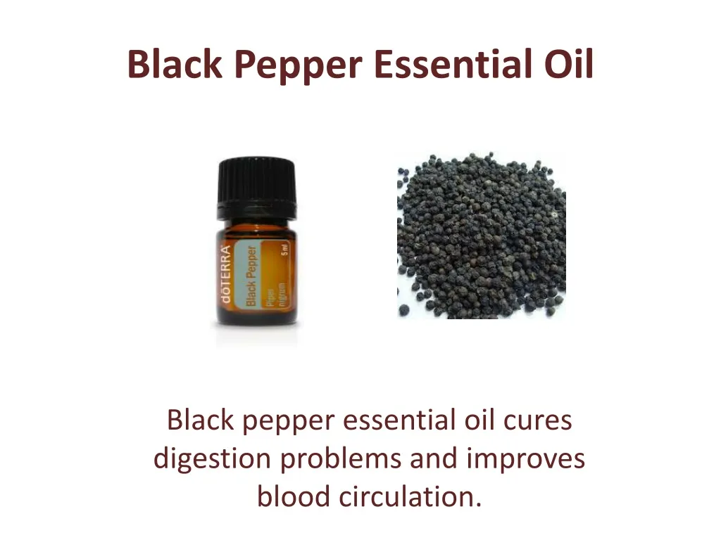 black pepper essential oil