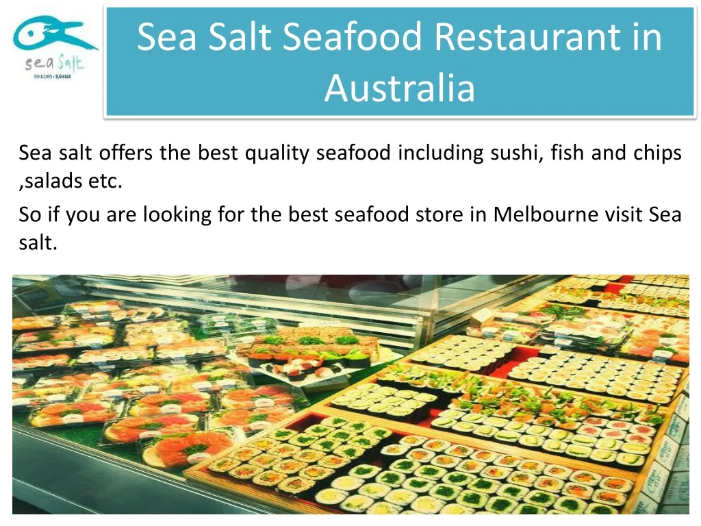 sea salt seafood restaurant in australia