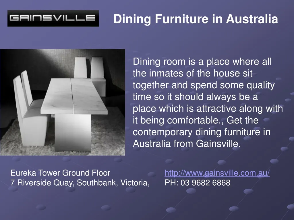 dining furniture in australia