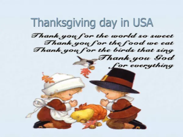 Thanksgiving day in USA