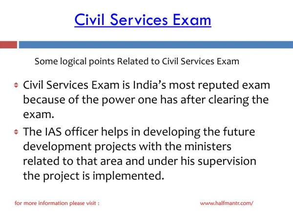 Stps of Civil Services Exam
