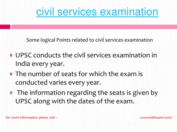 Steps of Civil Services examinaion
