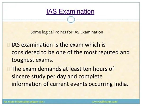 Steps of IAS Examination