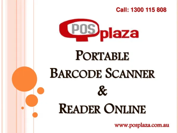 Portable Barcode Scanner and Reader Online