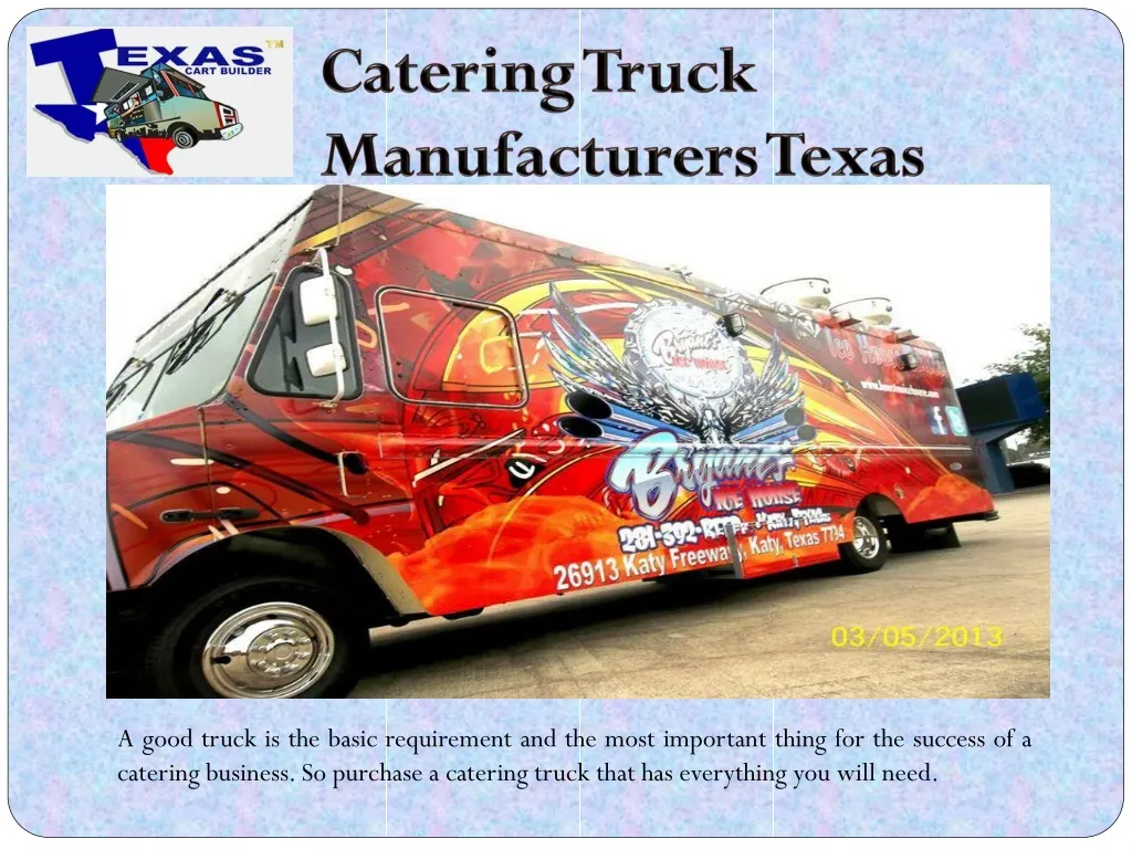 catering truck manufacturers texas