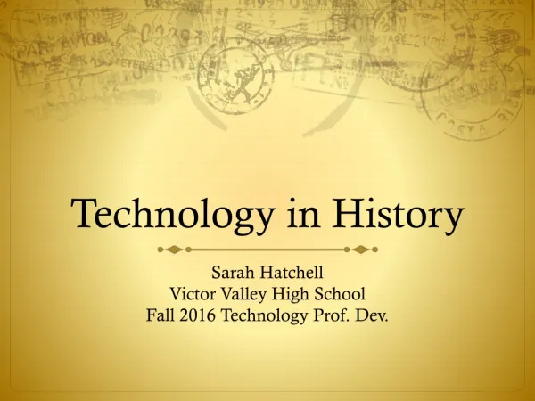 Technology in History