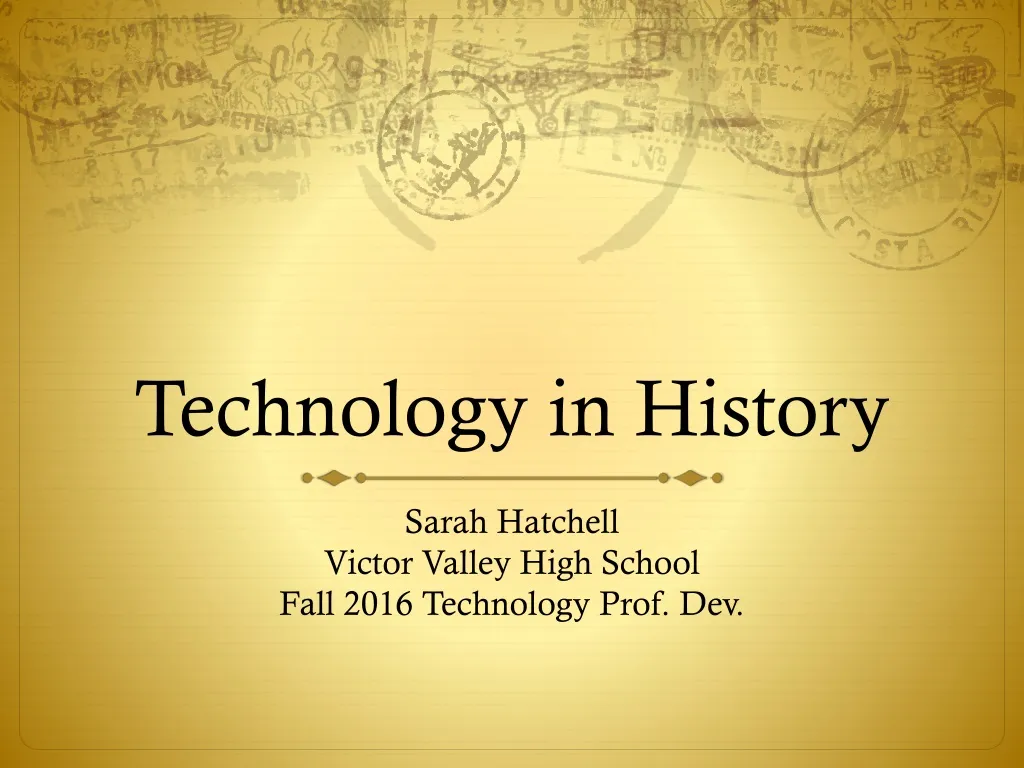 technology in history