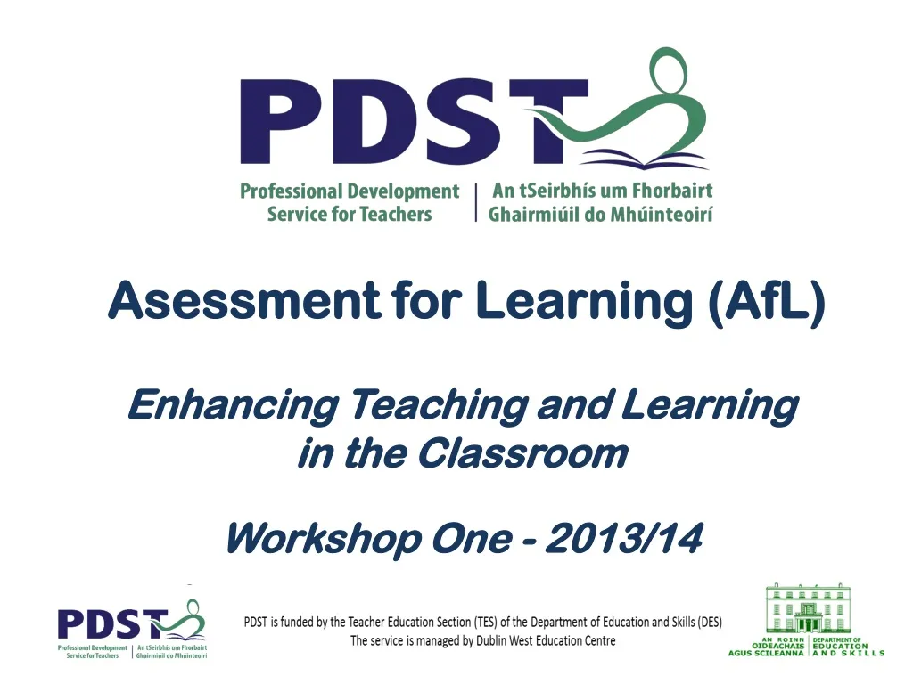 asessment for learning afl enhancing teaching