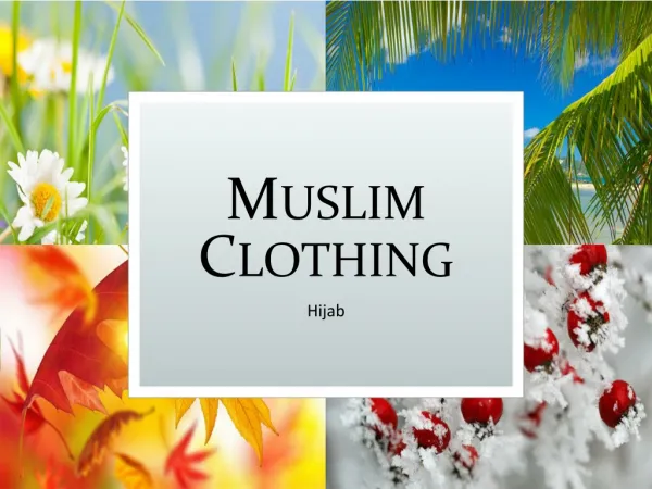 Muslim Clothing Variety