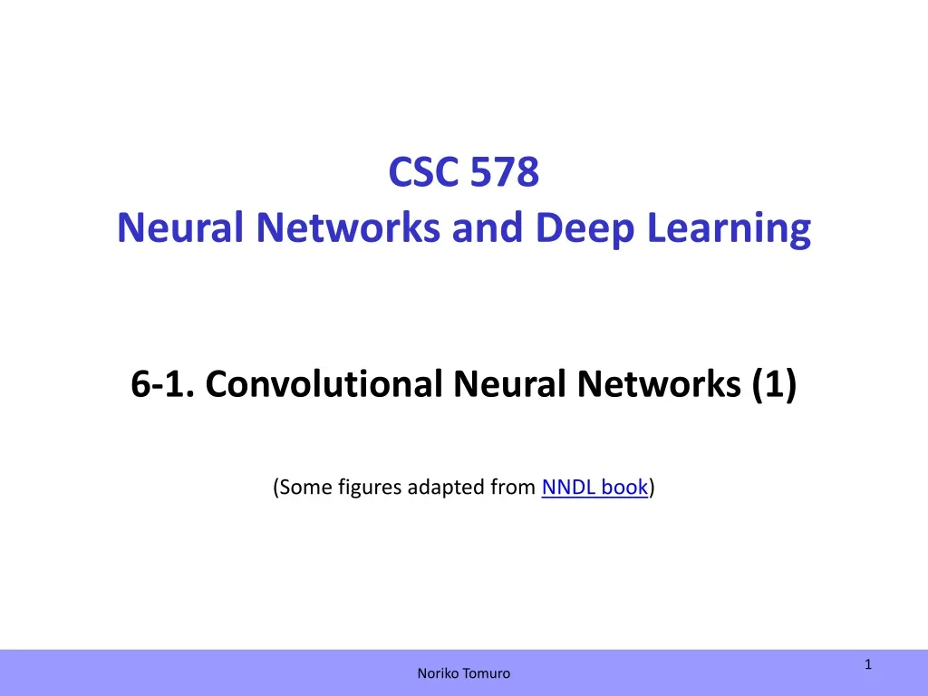 csc 578 neural networks and deep learning