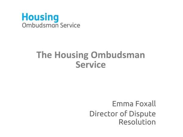 The Housing Ombudsman Service