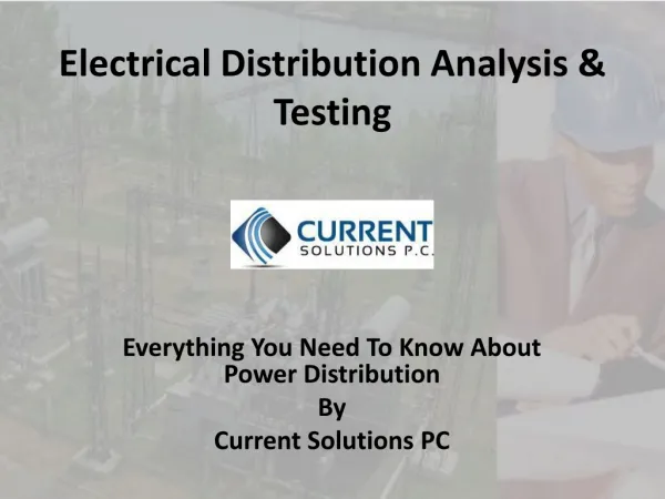 Electrical Distribution Analysis