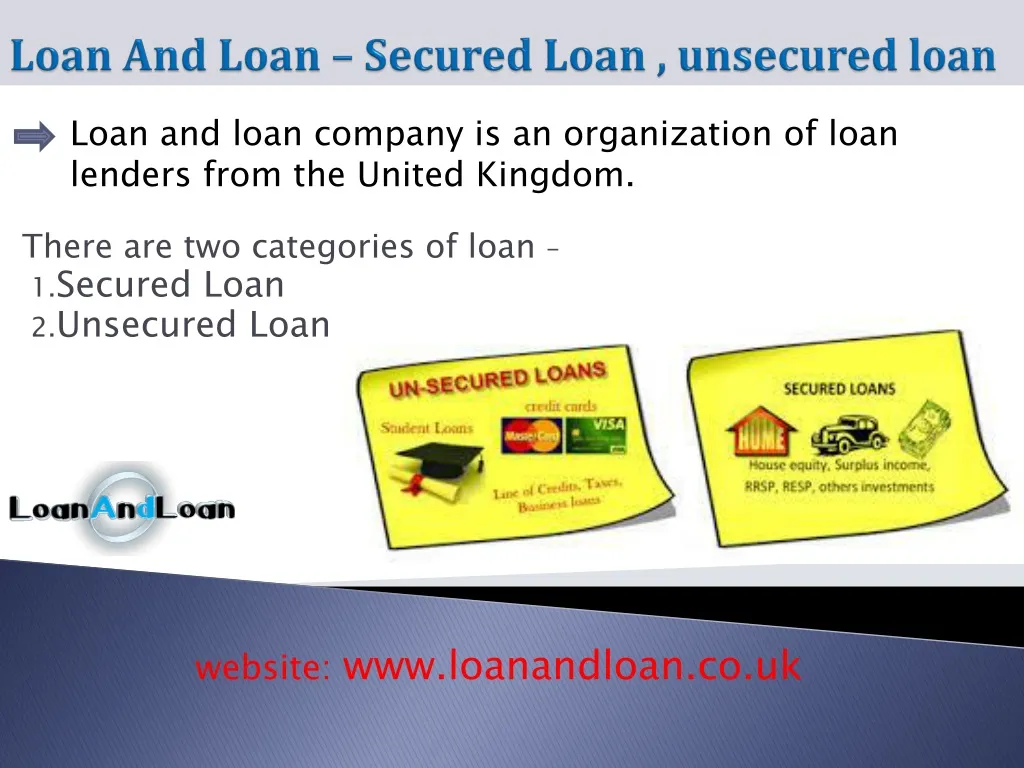 loan and loan secured loan unsecured loan