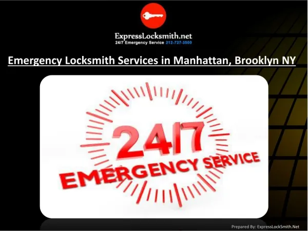 Emergency Locksmith Services in Manhattan & Brooklyn, NY