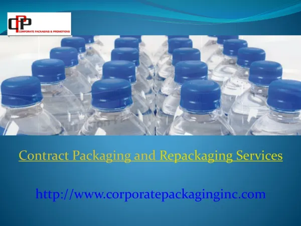 Contract Packaging and Repackaging Services