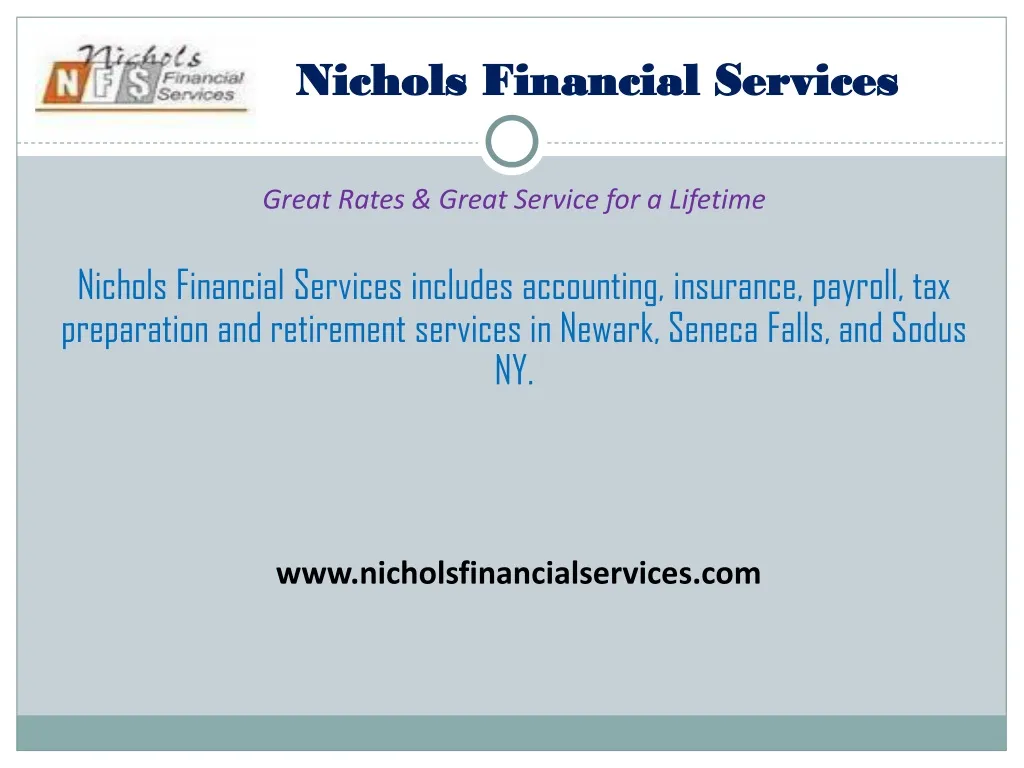 nichols financial services
