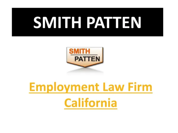 Employment Law Firm California