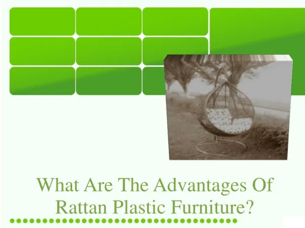 What Are The Advantages Of Rattan Plastic Furniture