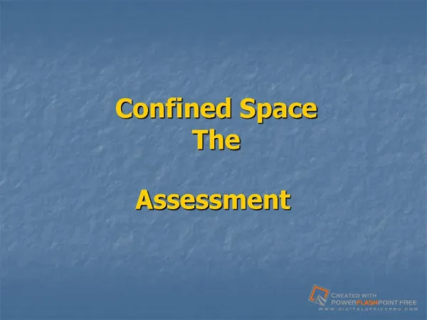 Confined Space Assessment