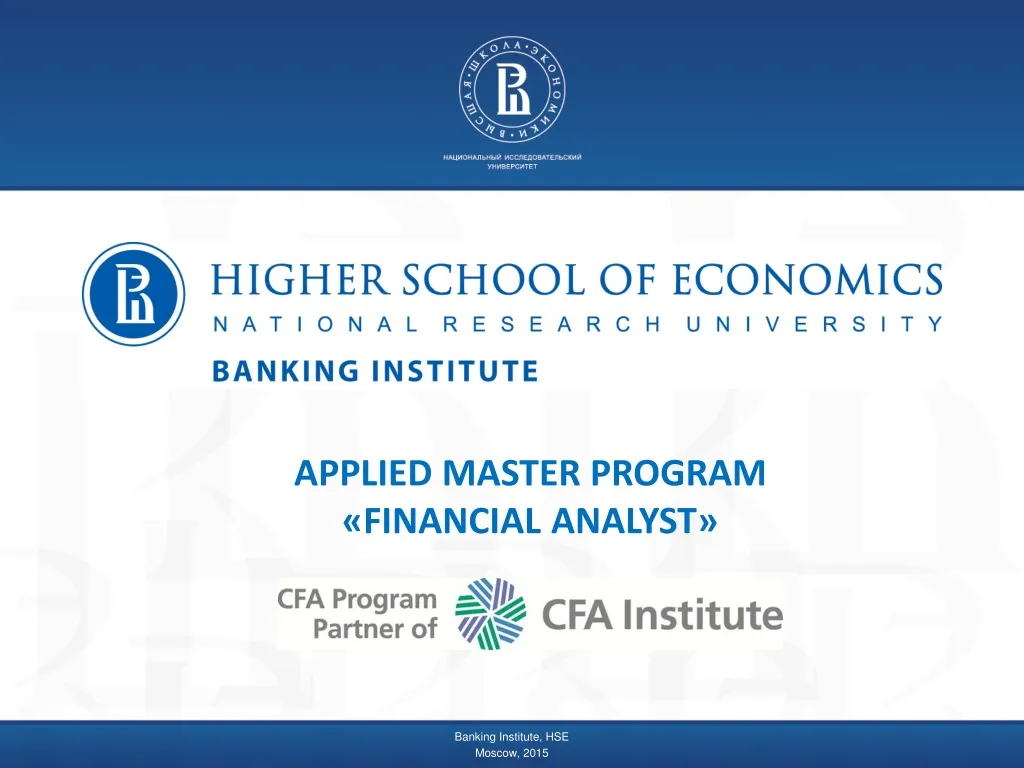 applied master program financial analyst