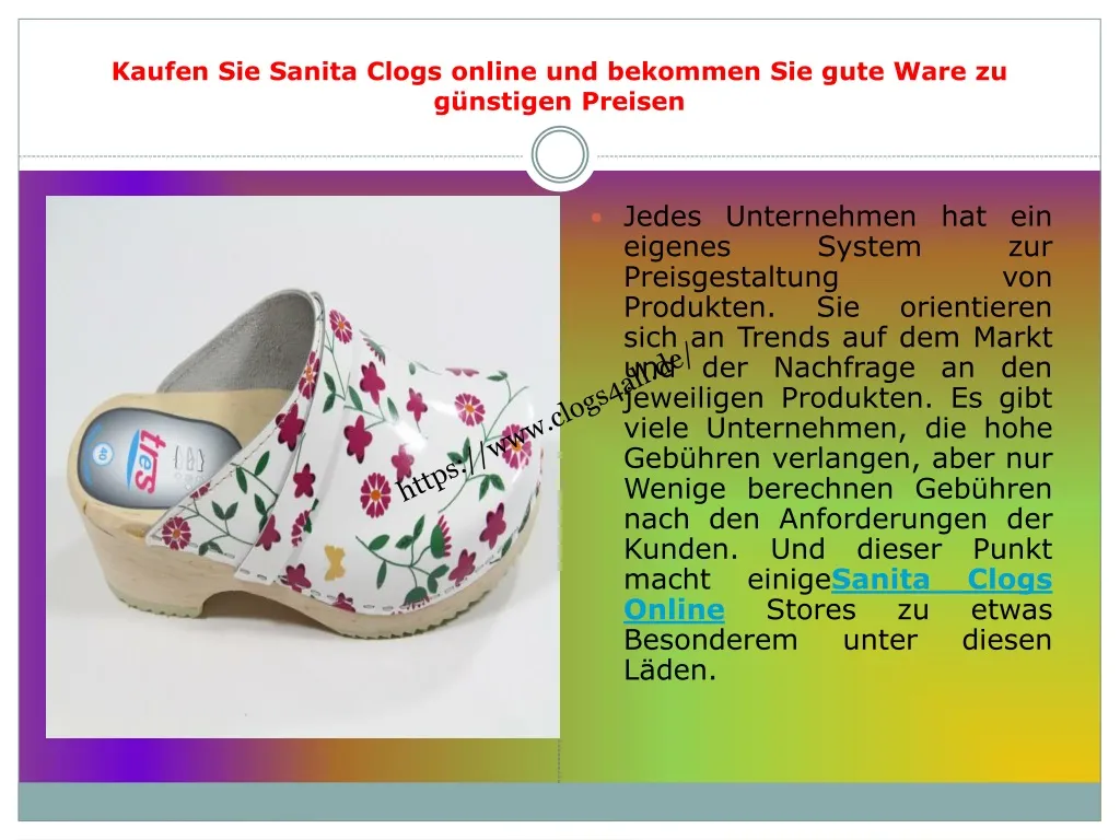 kaufen sie sanita clogs online und bekommen sie gute ware zu g nstigen preisen