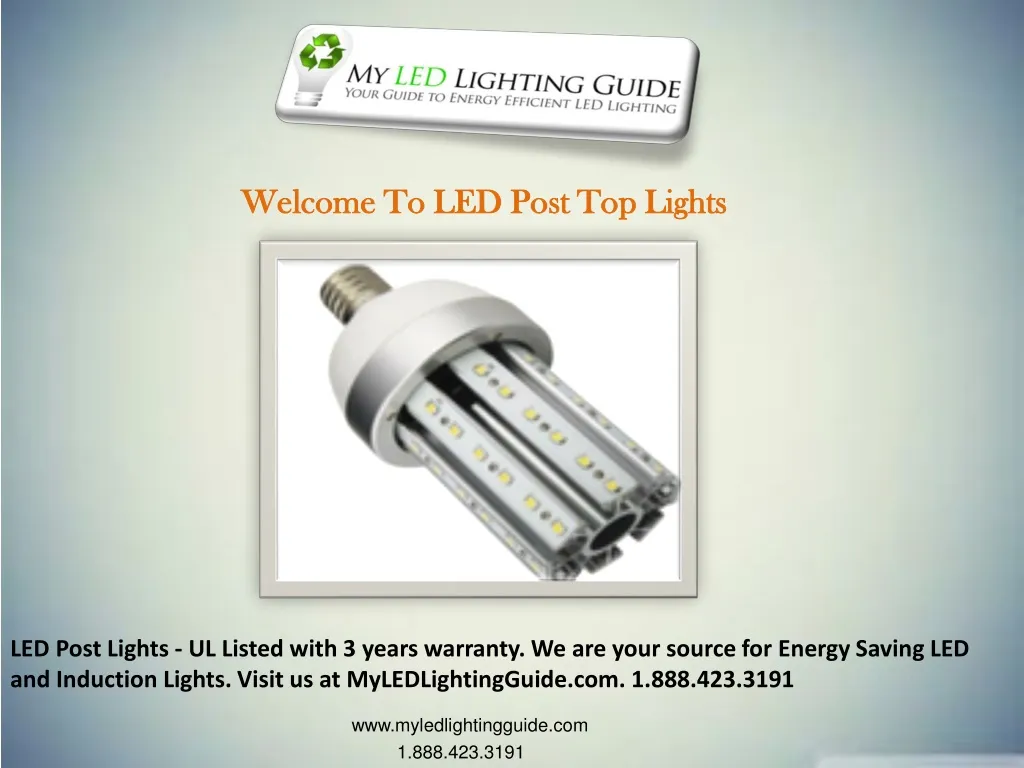 welcome to led post top lights