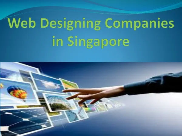 Web Designing Companies in Singapore