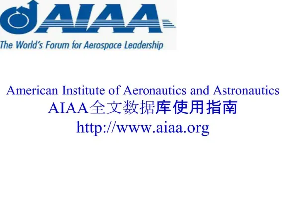 american institute of aeronautics and astronautics aiaa aiaa