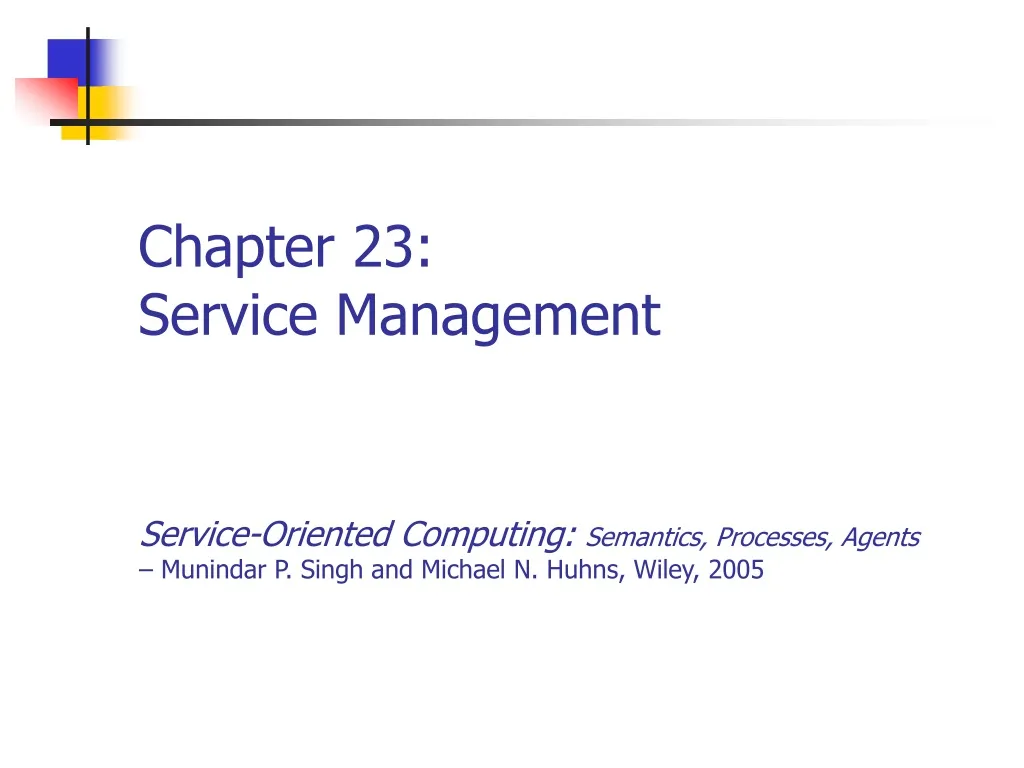 chapter 23 service management