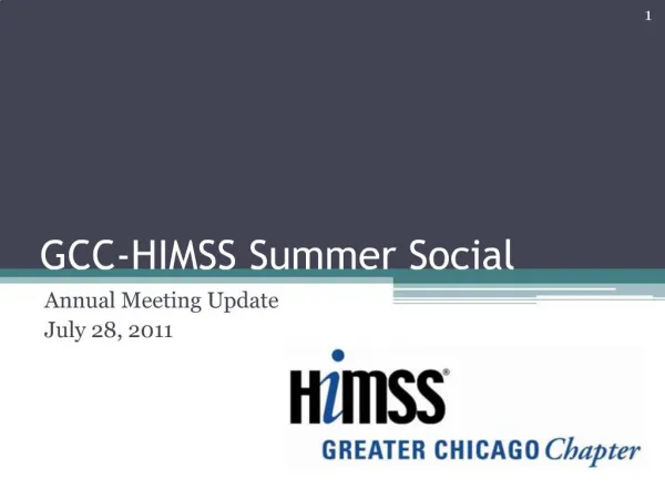 GCC-HIMSS Summer Social