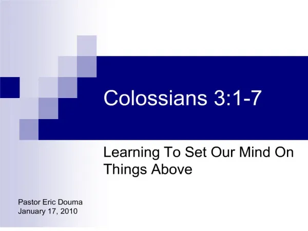 colossians 3:1-7