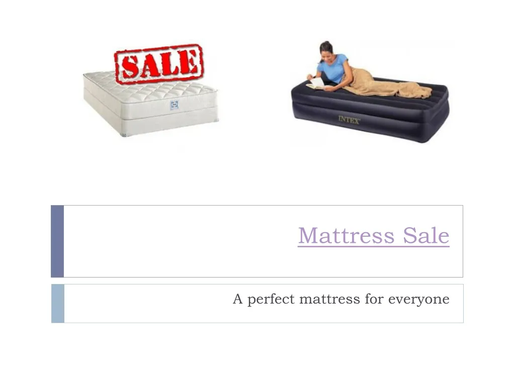 mattress sale