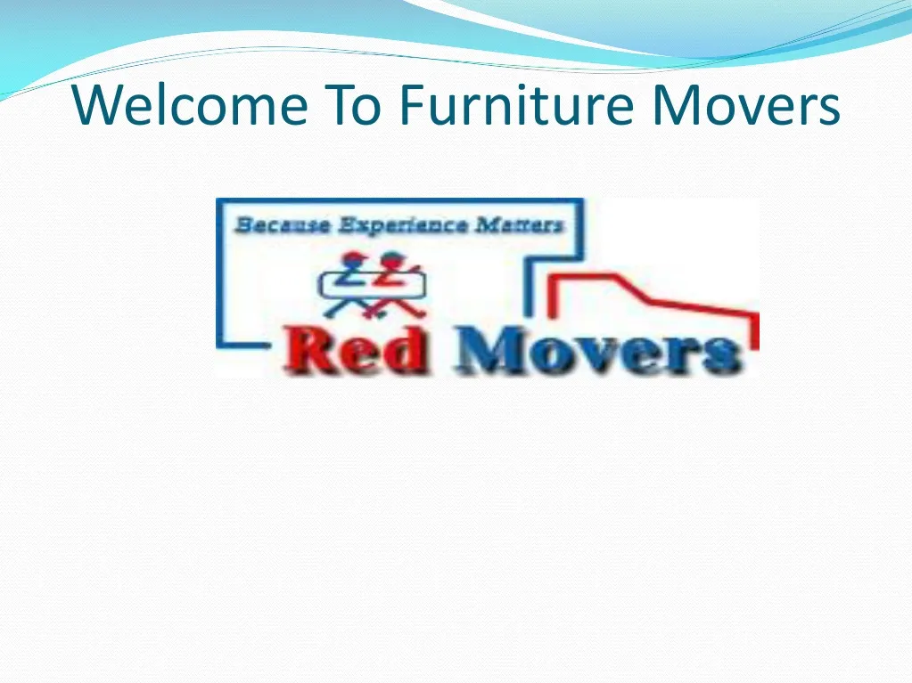 welcome to furniture movers