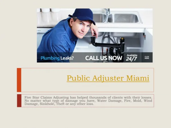 Public Adjuster Fort Lauderdale