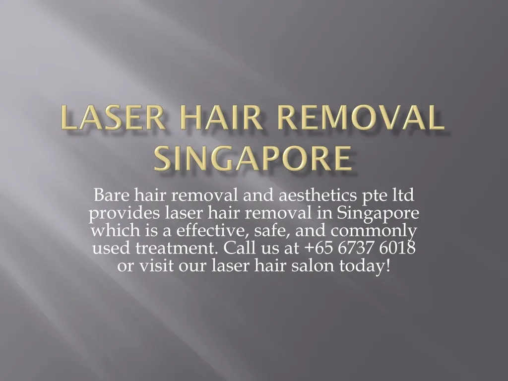 laser hair removal singapore